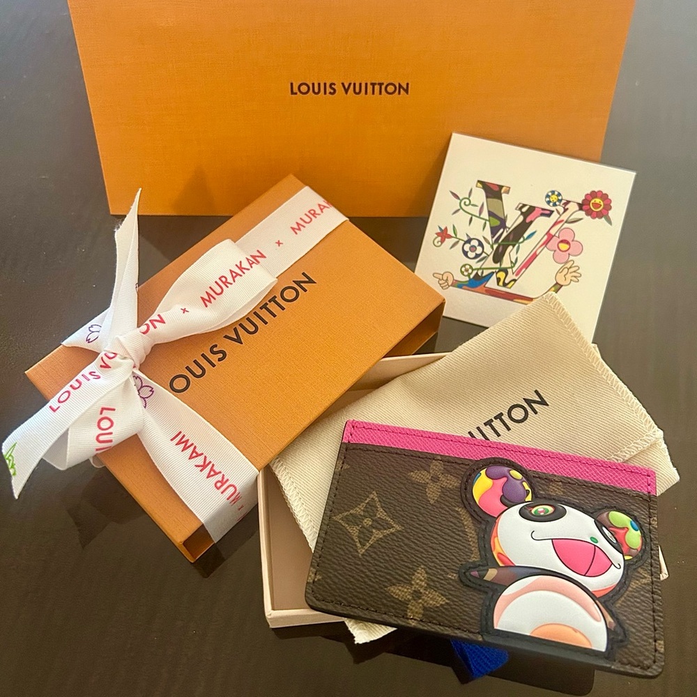 Louis Vuitton X Takashi Murakami Panda Card Holder